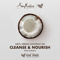 Thumbnail for Shea Moisture 100% Virgin Coconut Oil Leave-in Treatment, Shine Curly and Tame Frizz for Tangle-Free Hair, All Natural certified Organic, 8 Ounce