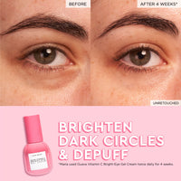 Thumbnail for Glow Recipe Guava Vitamin C Brightening Eye Gel - Niacinamide, Peptides & Green Caffeine Gentle Under Eye Cream for Dark Circles, Puffiness & Bags - Lightweight, Hydrating, Firming - Makeup Prep, 15ml