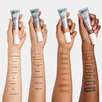 Thumbnail for IT Cosmetics CC+ Cream (Medium) - Natural Full Coverage Foundation With SPF 50+, Color Corrector & Anti-Aging Hydrating Serum, Hyaluronic Acid + Peptides, Lightweight - 1.08 fl oz