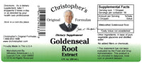 Thumbnail for Christopher's Original Formulas Goldenseal Root | 2 oz Liquid Herbal Supplement | Whole Herb Extract in Vegetable Glycerin Base | Traditional Herbal Support
