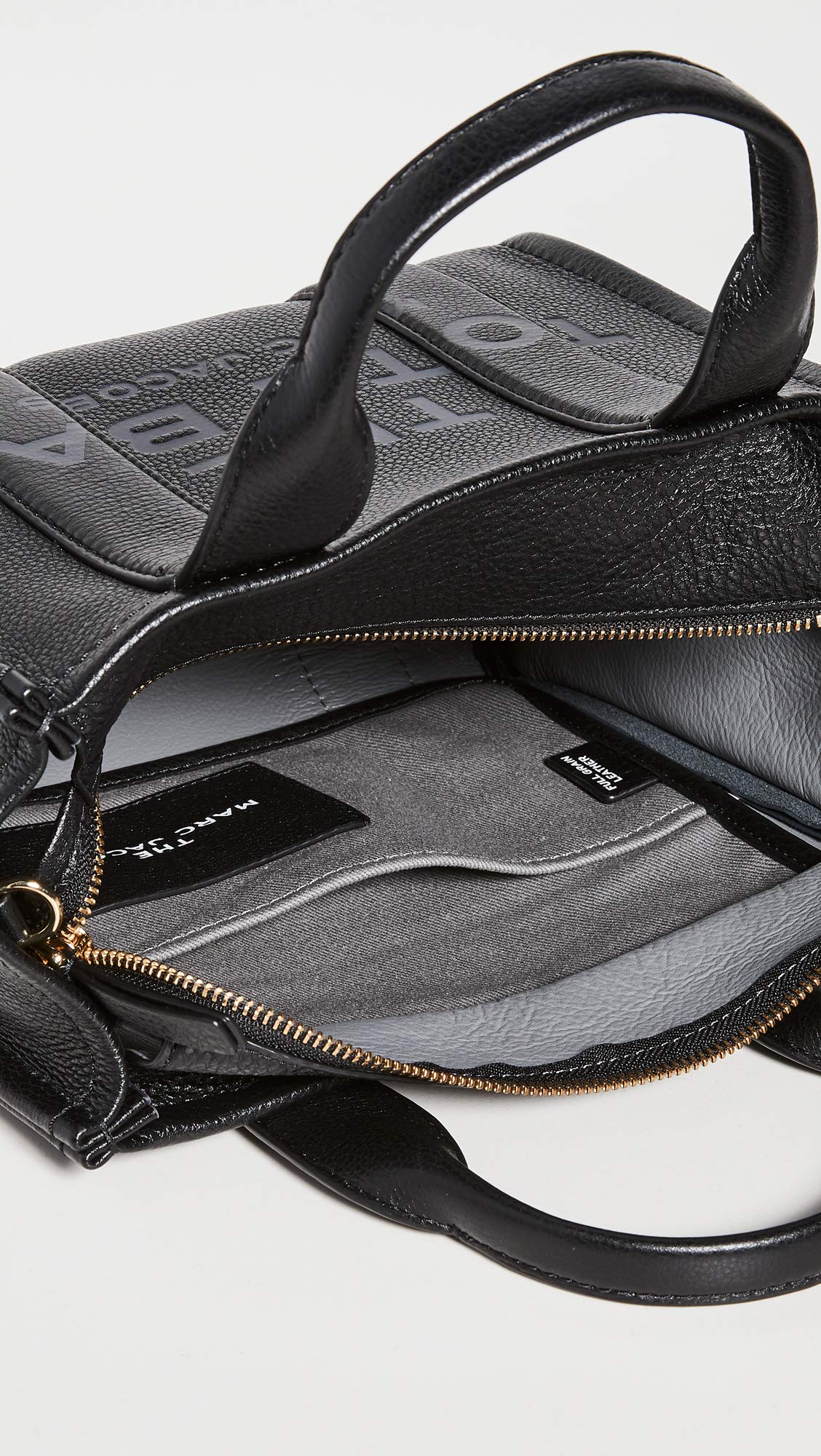 Marc Jacobs Women's The Leather Small Tote Bag, Black, One Size