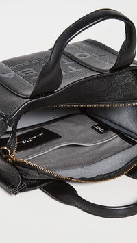 Thumbnail for Marc Jacobs Women's The Leather Small Tote Bag, Black, One Size