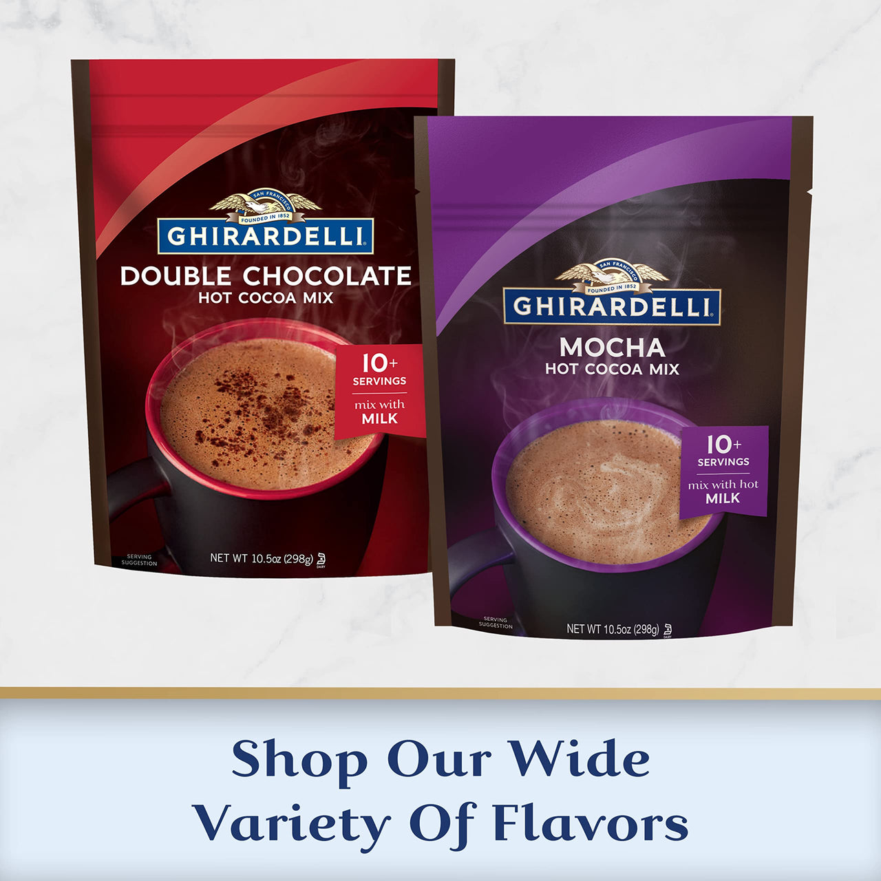 GHIRARDELLI Mocha Hot Cocoa Mix, 10.5 OZ (Pack of 1)