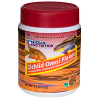 Thumbnail for Ocean Nutrition Fish Food Flakes - Cichlid Fish Food, High Protein Flakes, Tropical, Ideal Cichlid Food for Angelfish, Kribensis, Ram and More, Made in The USA, 2.5 oz (70 g)