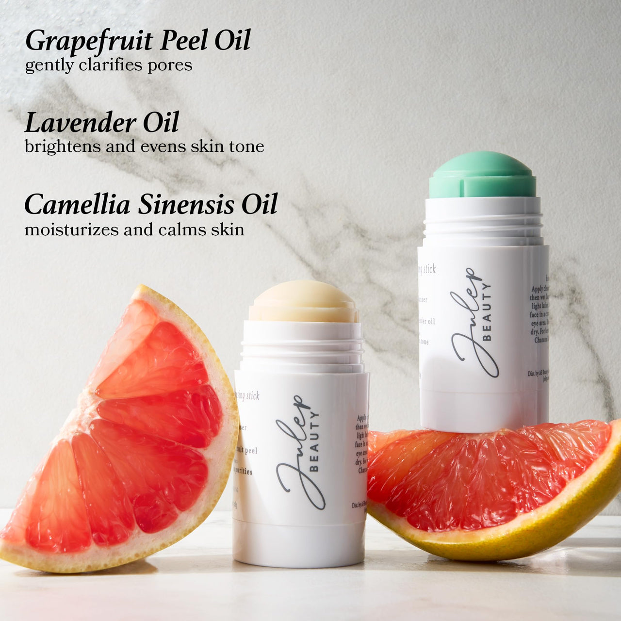 Julep Detoxifying + Cleansing Purifying Face Cleanser Stick, Deep Pore Cleanser with Grapefruit Peel