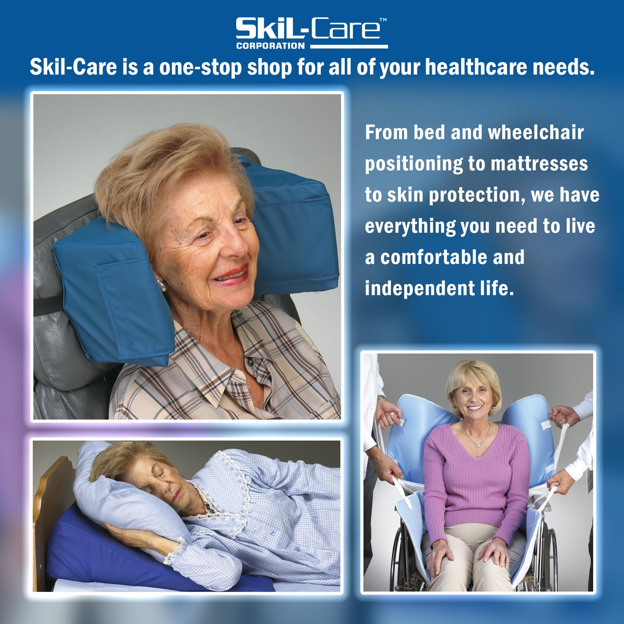 Skil-Care Economy Foam Limb Holder with Single Strap, Universal Size, Soft Foam Cuff with Hook and Loop Closure, Non-Slip Buckle, Wrist or Ankle Restraint, White, 306044