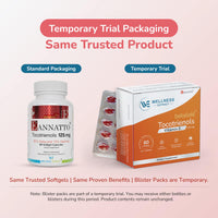 Thumbnail for WELLNESS EXTRACT Eannatto Tocotrienols Vitamin E Supplements Tocopherol Free, Supports Immune Health, Non-GMO, Gluten Free & Antioxidant (125MG 60 Softgels)