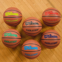 Thumbnail for WILSON Evolution Indoor Game Basketball, Green, Size 6-28.5