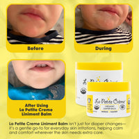 Thumbnail for La Petite Creme French Organic Diaper Balm (1 oz) - Healing & Nourishing Diaper Cream - Gentle & Safe Liniment Baby Lotion - USDA Certified Organic - Baby Essentials for Newborn