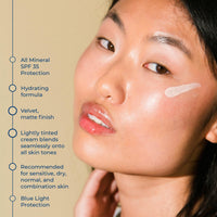 Thumbnail for CoTZ Face Moisture Lightly Tinted Mineral Sunscreen Broad Spectrum SPF 35; 1.5 oz / 42.5 g