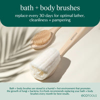 Thumbnail for EcoTools Dry Body Brush, Dry Brushing Body Brush for Smooth Skin, Exfoliating Brush Removes Dry Skin, Easy-to-Use Handle, Eco-Friendly Dry Brush, Synthetic Cruelty-Free Bristles, 1 Count