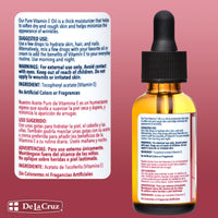 Thumbnail for De La Cruz Vitamin E Oil for Face 28,000 IU - No Preservatives, Artificial Colors or Fragrances, Made in USA 1 FL. OZ.