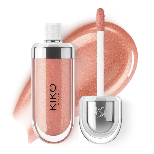 Kiko Milano 3D Hydra Lip Gloss – High Shine, Hydrating, Plumping, Non-Sticky, Moisturizing Lip Makeup – 19 Cream Cashmere – 6.5ml
