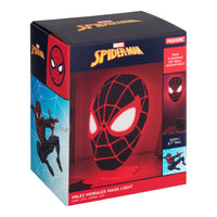 Thumbnail for Paladone Miles Morales Spider-Man Mask LED Light – Wall-Mount or Freestanding Lamp | Official Marvel Collectible for Bedrooms, Game Rooms & Gifts