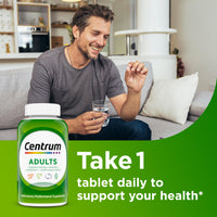 Thumbnail for Centrum Adult Multivitamin/Multimineral Supplement with Antioxidants, Zinc, Vitamin D3 and B Vitamins, Gluten Free, Non-GMO Ingredients - 200 Count