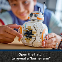 Thumbnail for LEGO Star Wars BB-8 Astromech Droid Building Toy for Boys & Girls - Play & Display Building Kit W/Spinning Head Action & Burner Arm for Kids & Fans, Ages 10+ - Gift Idea for Birthdays - 75452