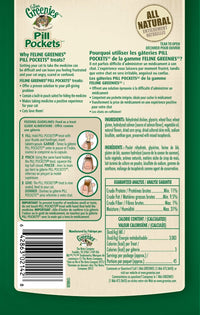 Thumbnail for Greenies Feline Pill Pockets for Cats Natural Soft Cat Treats, Salmon Flavor, 1.6 oz. Pouch (45 Treats)