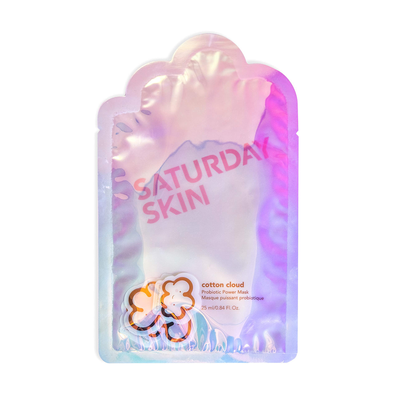 Saturday Skin Cotton Cloud Probiotic Power Face Mask Vit E Seabuckthorn Fruit Extract Omega Fatty Acids For Healthy Skin And Glow Self Home Care Facial Mask Sheet (25ml/0.84 Fl Oz)