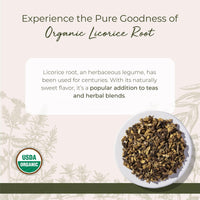 Thumbnail for Starwest Botanicals Organic Dried Licorice Root - Herb for Loose Leaf Tea Blends, Candy, & Baked Goods, Cut & Sifted, Certified Kosher, Non-GMO - Bulk 1 lb Bag