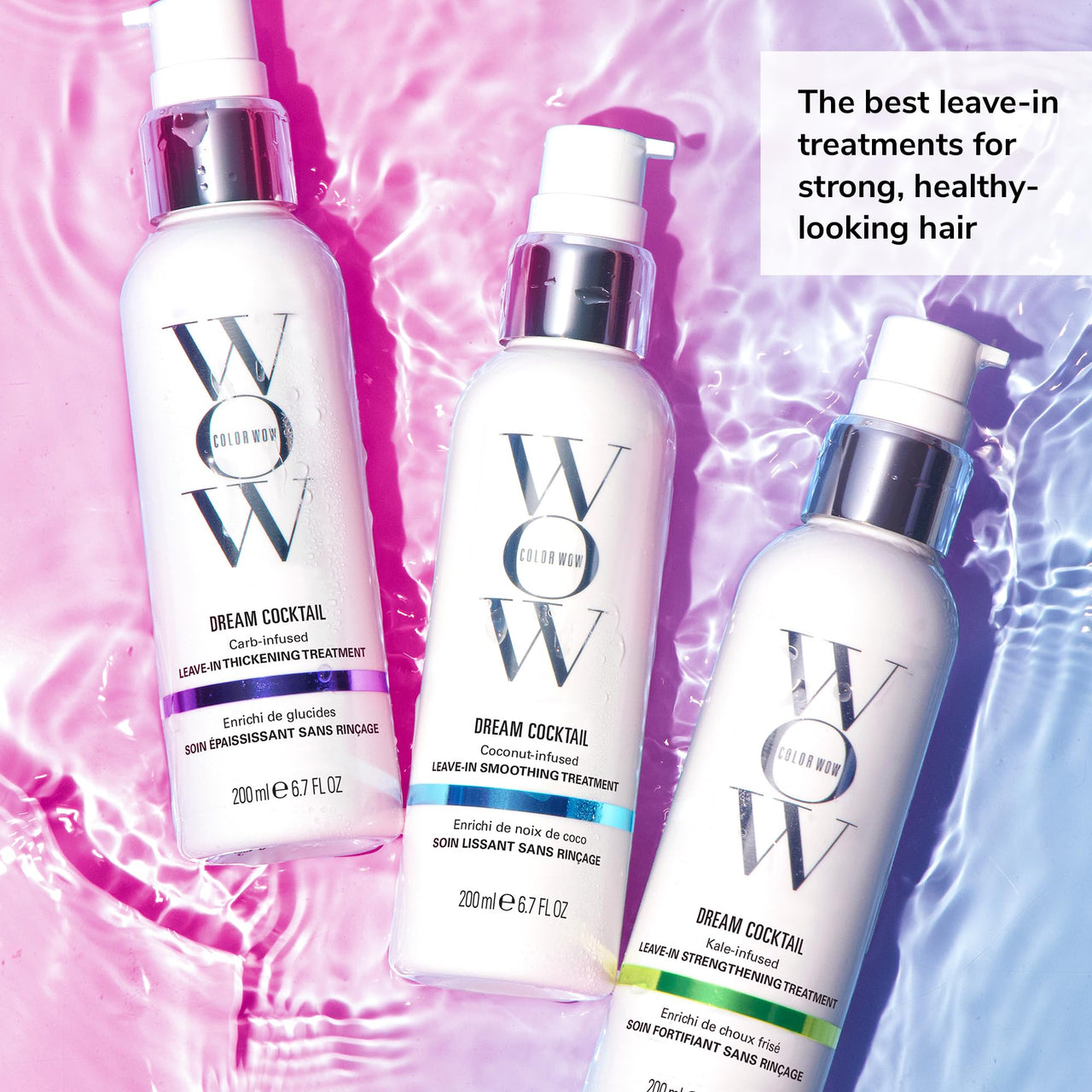 COLOR WOW Dream Cocktail Coconut Infused Leave-in Treatment â€“ Silky, Supple, Frizz-Free Hair | Blow Dry Boost + Heat Protectant