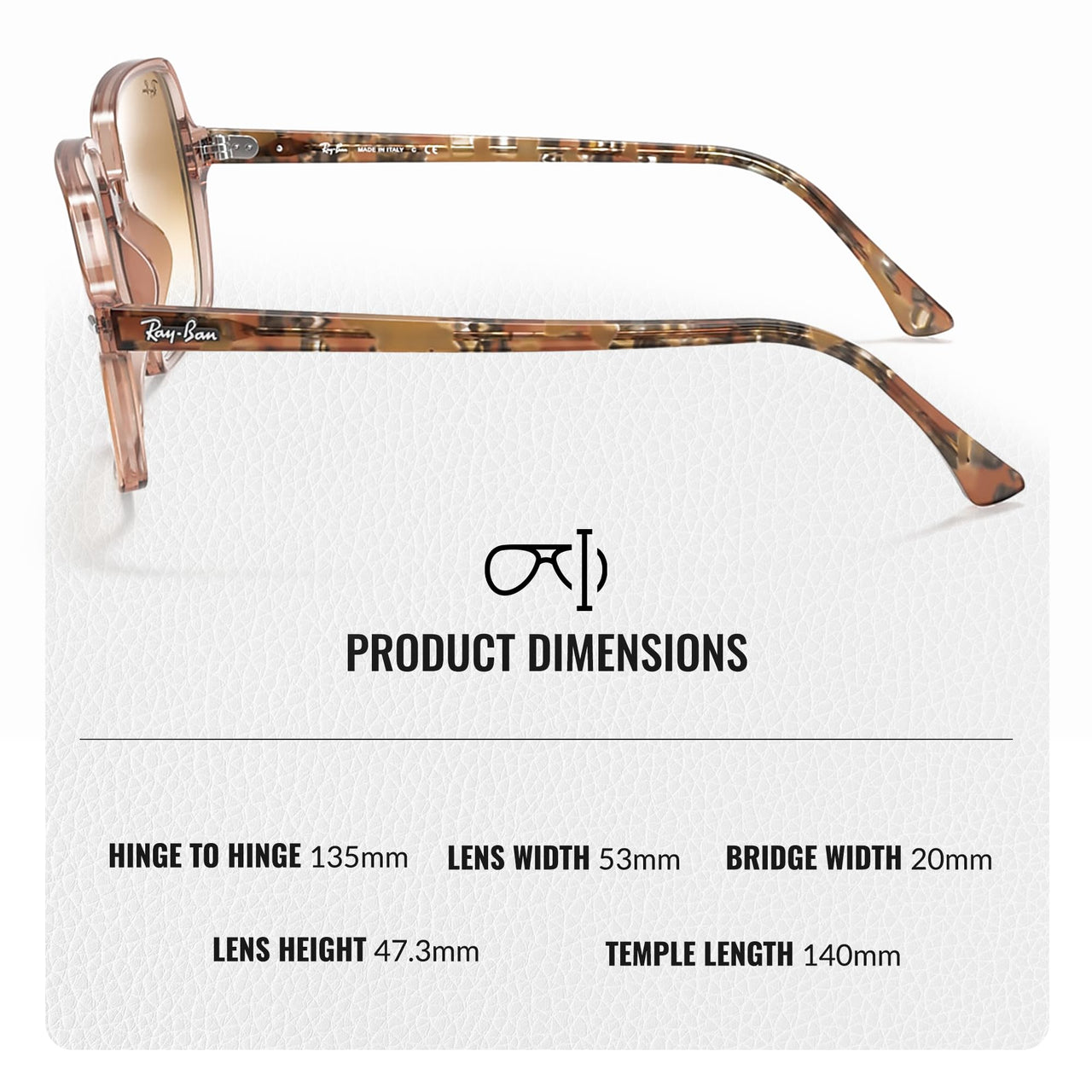 Ray-Ban RB1973 Square Classic Sunglasses for Men and Women - Timeless Classic Sun Glasses with Modern Elegance - Premium UV Protection - Designer Men's and Women's Sunglasses