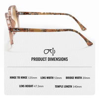 Thumbnail for Ray-Ban RB1973 SQUARE II Square Shaped Non-Polarized Sunglasses for Women – Includes Official RAYBAN Eyewear Kit – Ideal Formal & Casual Wear Sunglasses – Light Brown Gradient Lens