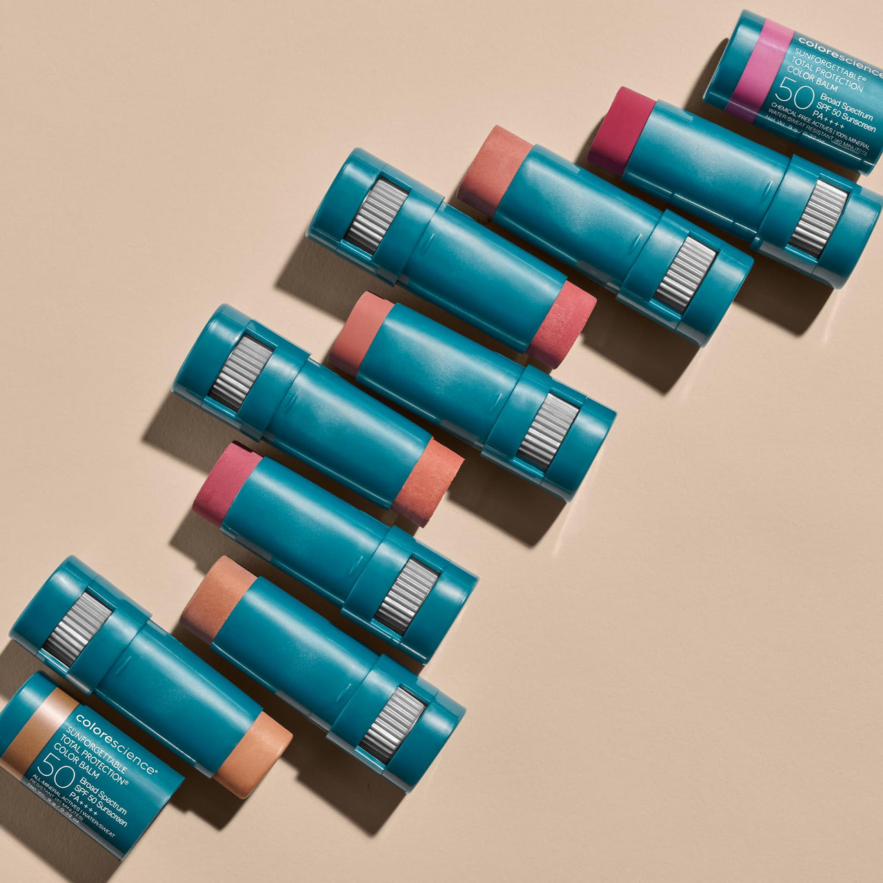 Colorescience Sunforgettable Total Protection Color Balm SPF 50, for Cheeks & Lips, Pink Sky