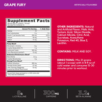 Thumbnail for BSN N.O.-XPLODE Vaso Pre Workout Powder with 8g of L-Citrulline and 3.2g Beta-Alanine and Energy, Flavor: Grape Fury, 24 Servings