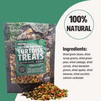 Thumbnail for Fluker's Grub Bag Calcium Fortified Tortoise Treats, All Natural Herbivore Blend Fruits and Vegetables, for Tortoise and Herbivore Pets, 4 oz