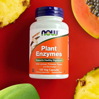 Thumbnail for NOW Foods Supplements, Plant Enzymes with Lactase, Protease, Papain and Bromelain, 120 Veg Capsules