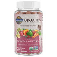Thumbnail for Garden of Life Organics Women 40+ Gummy Vitamins - Berry - Certified Organic, Non-GMO, Vegan, Kosher Complete Multi - Methyl B12, C & D3 - Gluten, Soy & Dairy Free, 120 Real Fruit Gummies