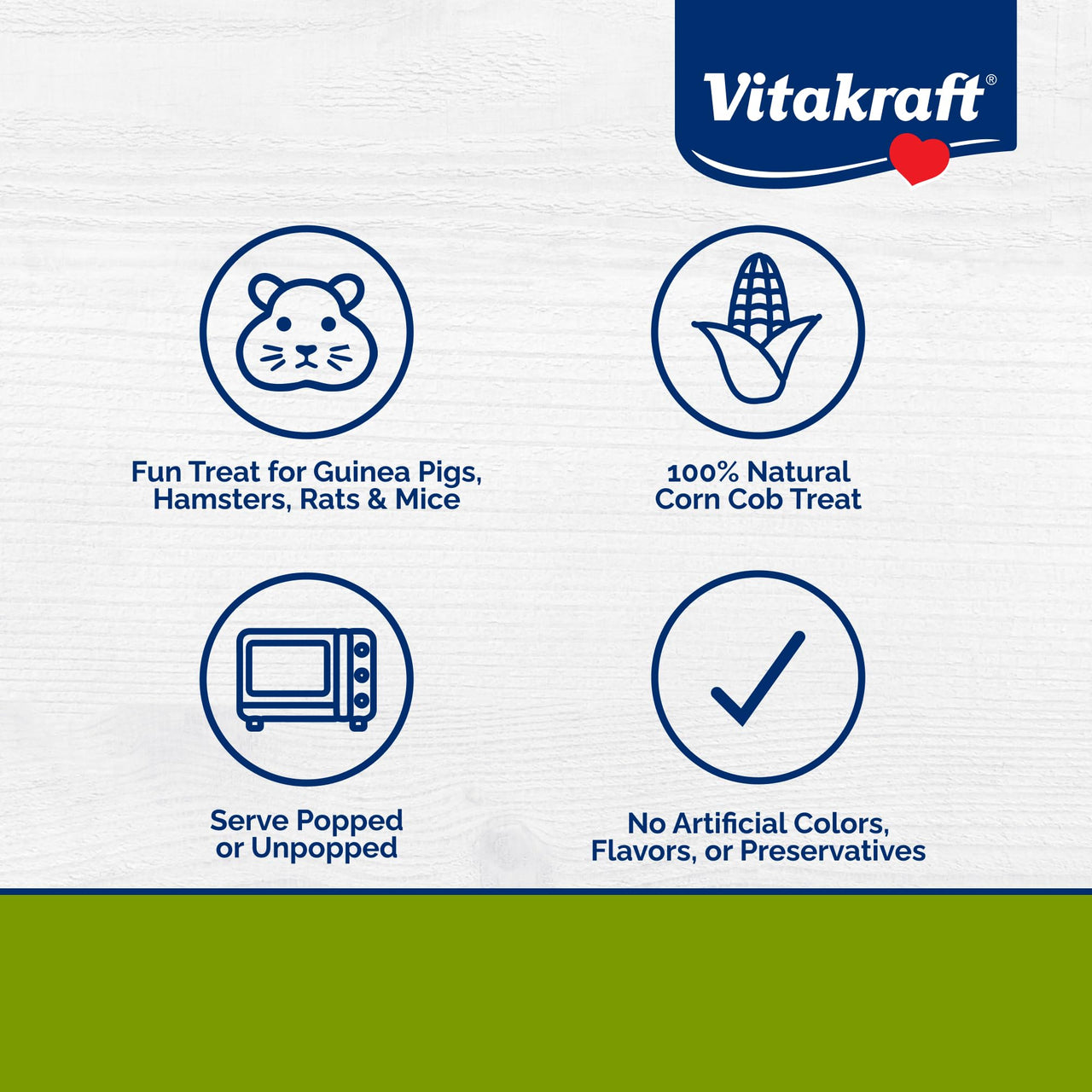 Vitakraft Mini-Pop Treat for Small Animals 6 oz – All-Natural Single-Ingredient Snack - Serve Popped or Unpopped – Enrichment, Chewing, Fun, Natural Teeth Wear – Rabbit, Hamster, Gerbil, Guinea Pig