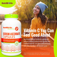 Thumbnail for NutriBiotic - Sodium Ascorbate Buffered Vitamin C Capsules, 250 Ct | Vegan, Non-Acidic & Easier on Digestion Than Ascorbic Acid | Essential Immune Support & Antioxidant Supplement | Gluten & GMO Free