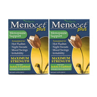 Thumbnail for Wellgenix Menocet Plus Menopause Support - All-in-One Menopause Supplement - Daily Relief Feminine Care - Hot Flashes, Night Sweats, Mood Swings & Irritability - 30 Tablets (Pack of 2)