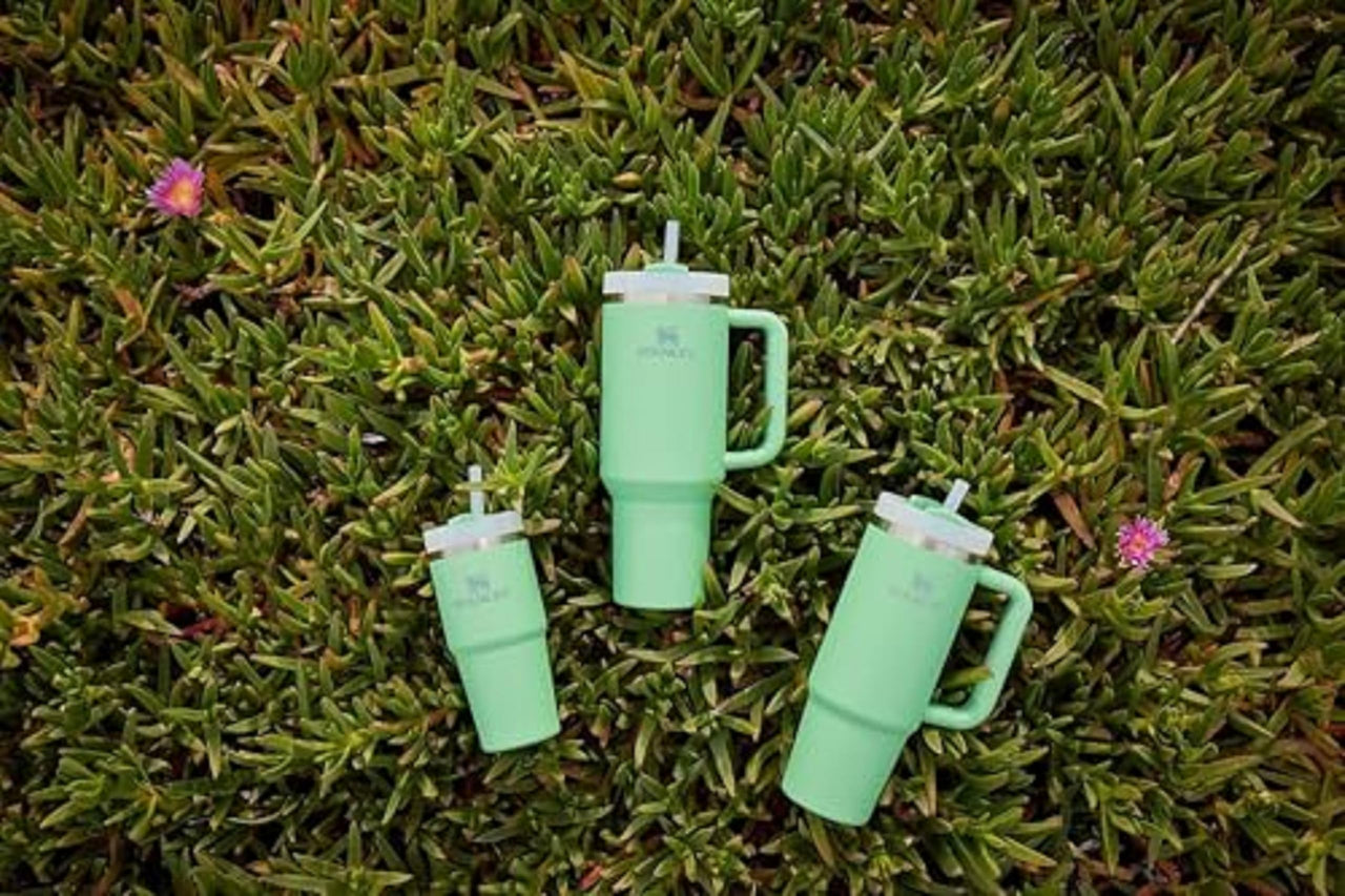 Stanley Quencher H2.0 Tumbler with Straw 40 oz | Flowstate 3-Position Lid | Cup Holder Compatible for Travel | Insulated Stainless Steel Cup | BPA-Free | Jade