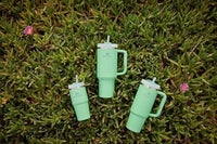 Thumbnail for Stanley Quencher H2.0 Tumbler with Straw 40 oz | Flowstate 3-Position Lid | Cup Holder Compatible for Travel | Insulated Stainless Steel Cup | BPA-Free | Jade