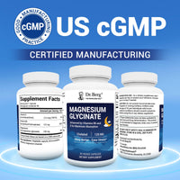 Thumbnail for Dr. Berg Magnesium Glycinate with Vitamin D & B6 for Stress Relief, Calm, Relaxation, & Good Sleep* - 120 mg Magnesium Bisglycinate Capsules - High Absorption Chelated Glycinate - 90 Cap