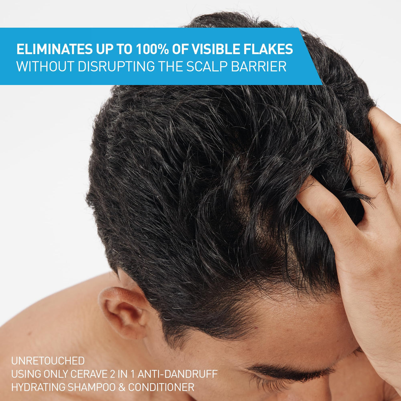 CeraVe 2 In 1 Hydrating Anti Dandruff Shampoo And Conditioner Twin Pack, 1% Pyrithione Zinc Dandruff Treatment Helps Eliminate Dandruff, Color Safe & Sulfate Free, 12 Fl Oz Each (Set of 2)