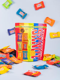Thumbnail for Tony’s Chocolonely Assorted Chocolate Candy Pieces, Belgian Milk & Dark Chocolate, Caramel Sea Salt, Almond Sea Salt, Honey Almond Nougat, Pretzel Toffee, Made From Quality Fairtrade Cocoa, 4.44 Oz