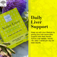 Thumbnail for NEW NORDIC Active Liver 30-Day Supply, Daily Liver Supplement, Milk Thistle, Artichoke & Turmeric, 30 Tablets (Pack of 1)