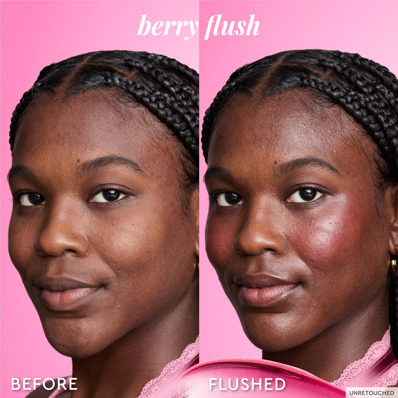 Glow Recipe Niacinamide Dewy Flush Tinted Liquid Blush Serum - Glowy Blush for Cheeks to Smooth, Hydrate & Brighten - Liquid Korean Makeup with Buildable, Warm Berry Plum Tint - Berry Flush (0.4 oz)