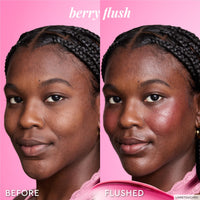Thumbnail for Glow Recipe Niacinamide Dewy Flush Tinted Liquid Blush Serum - Glowy Blush for Cheeks to Smooth, Hydrate & Brighten - Liquid Korean Makeup with Buildable, Warm Berry Plum Tint - Berry Flush (0.4 oz)