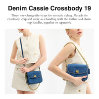 Thumbnail for Coach Polished Pebbled Leather Cassie Crossbody 19, B4/Deep Blue