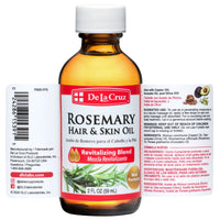 Thumbnail for De La Cruz Rosemary Oil Blend Moisturizer 2 fl oz + 8 fl oz Bundle with Castor, Avocado, & Olive - Rosemary Oil for Hair and Skin – Topical Use Only