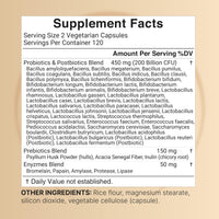 Thumbnail for NatureBell Probiotic 200 Billion CFU – 40 Strains Per Serving | 240 Veggie Capsules with Prebiotics and Probiotics – Full Spectrum Complex with Enzymes – Daily Probiotics for Women & Men