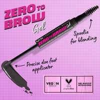 Thumbnail for NYX PROFESSIONAL MAKEUP Zero to Brow, Longwear Eyebrow Gel, Black