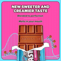 Thumbnail for MrBeast Feastables Milk Chocolate Bar, Full Size, 24 Count, Smooth & Creamy Milk Chocolate Candy, Fairtrade Cocoa, 1.24oz Each