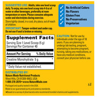 Thumbnail for Nature Made Micronized Creatine Monohydrate Powder 5 g per Serving, Unflavored Drink Mix Powder, Muscle Support, 200 g, 40 Day Supply