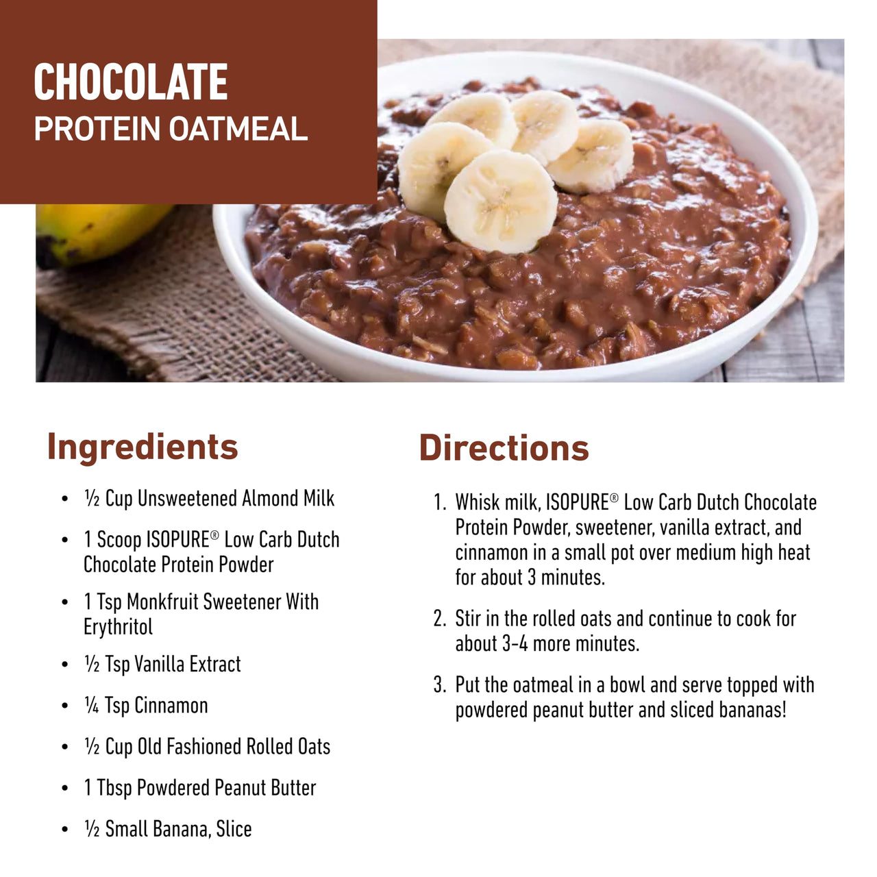 Isopure Low Carb 100% Pure Whey Isolate Protein Powder, Gluten Free, With Vitamins, Dutch Chocolate, 25g Protein Per Serving, 4.5 Lbs, 62 Servings (Packaging May Vary)