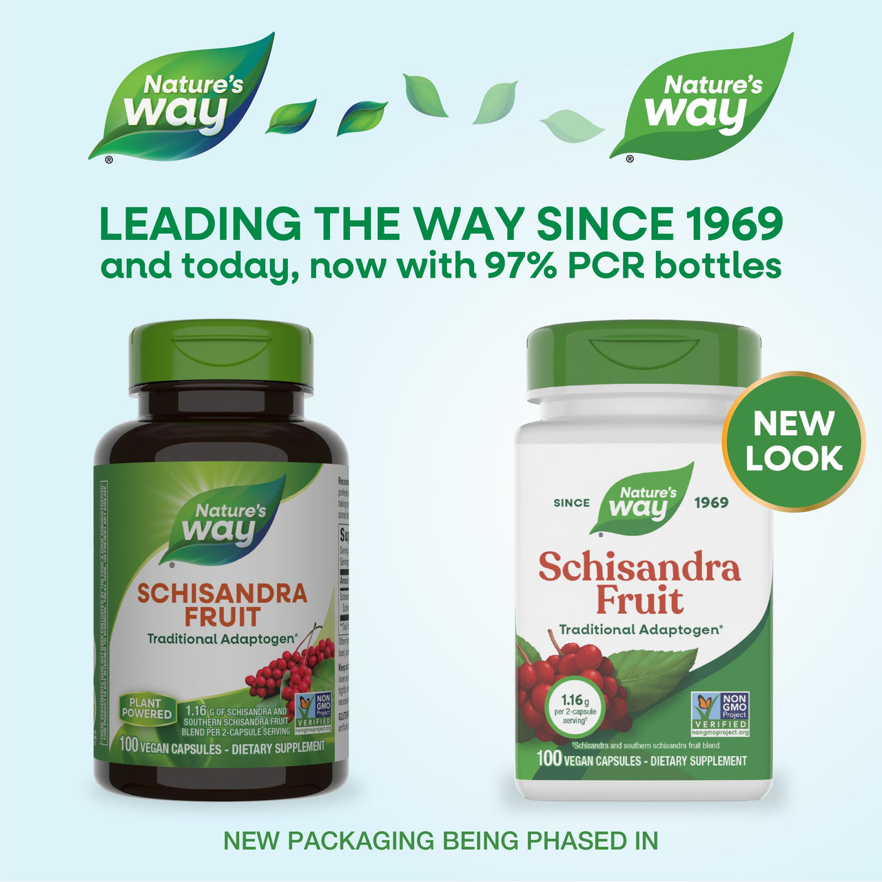 Nature's Way Schizandra Capsules, Fruit, 100 Count
